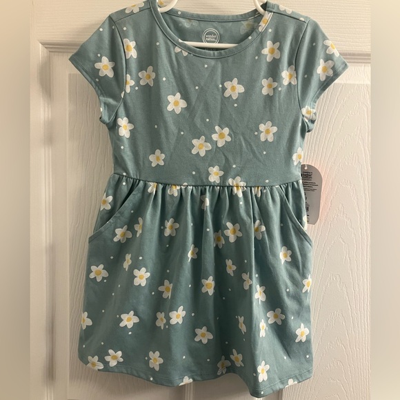 wonder nation Other - ❤️Deep Sea Foam Green Floral Girls Dress, Wonder Nation Size: 4-5, Pockets, NWT